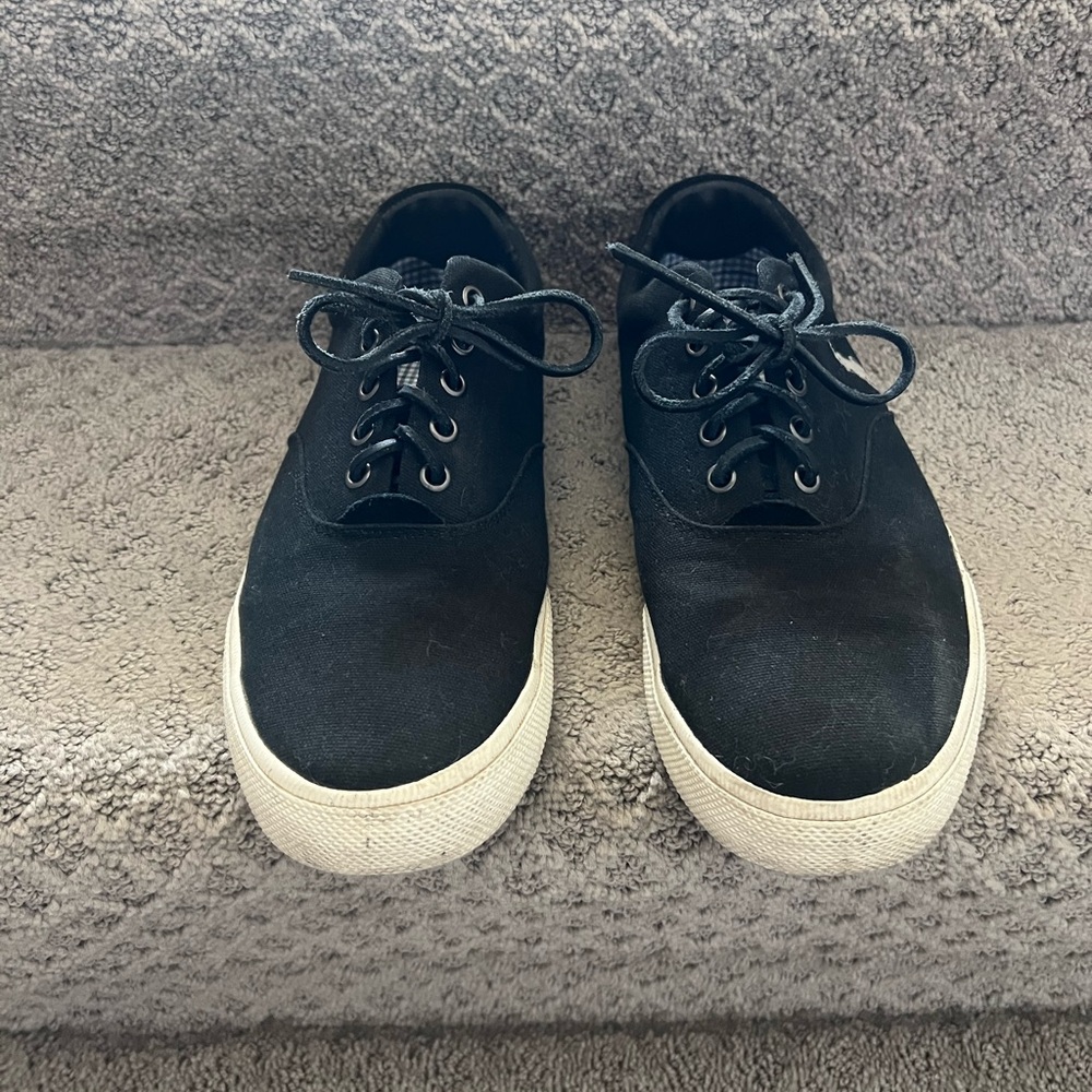 Men’s Polo Ralph Lauren Black Canvas Shoes
